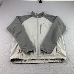 Marmot Tempo Jacket Mens Large Gray Full Zip Softshell Outdoor‎ Water Resistant
